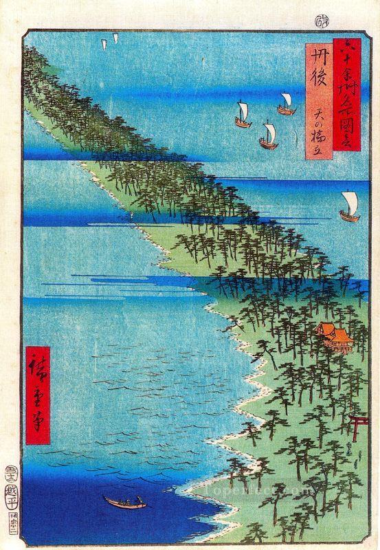 amanohashidate peninsula in tango province Utagawa Hiroshige Ukiyoe Oil Paintings